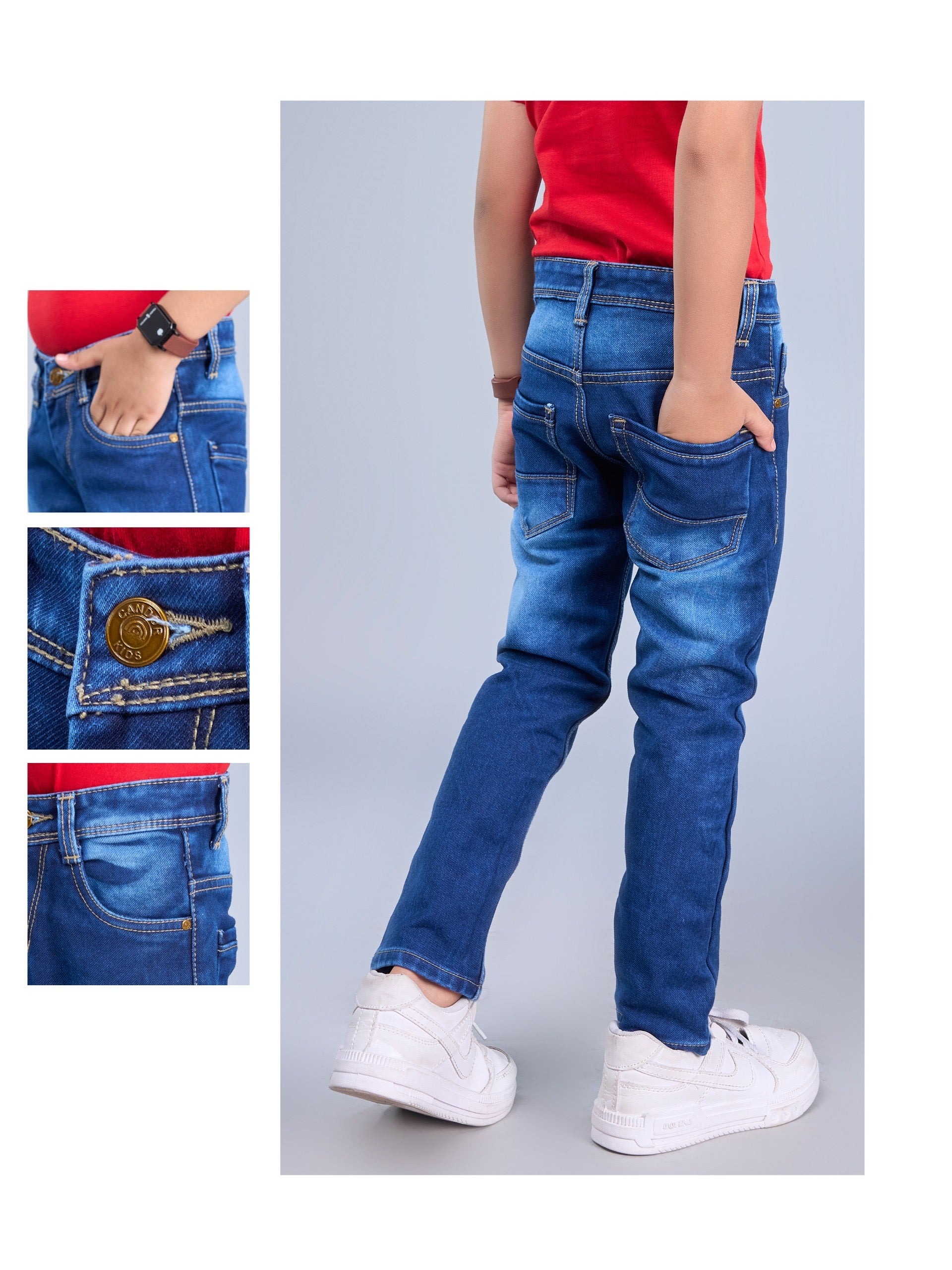 Everyday Indigo - Classic Washed Blue Jeans for Kids