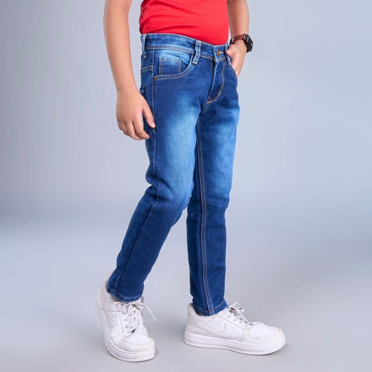 Everyday Indigo - Classic Washed Blue Jeans for Kids