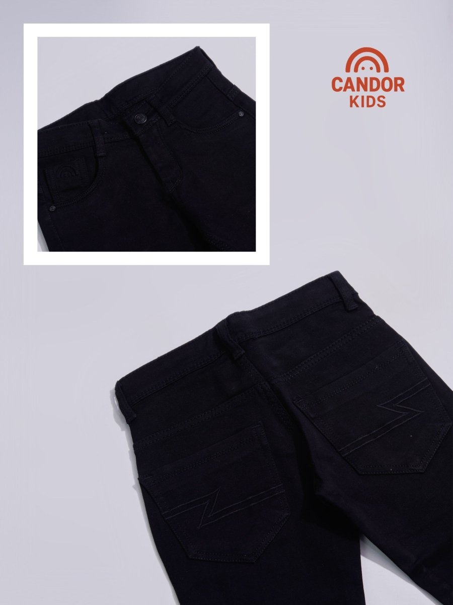 The Essential - Classic Black Jeans for Kids - Candor Kids