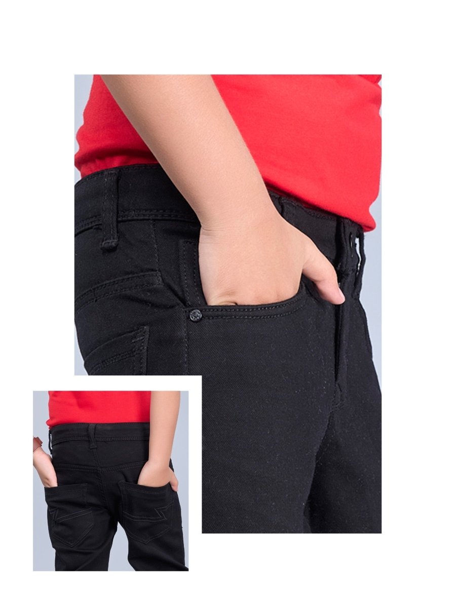 The Essential - Classic Black Jeans for Kids - Candor Kids